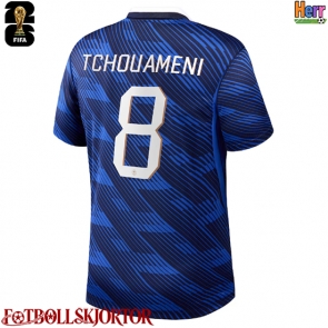 Frankrike Aurelien Tchouameni #8 Hemmatröja VM 2026 Kortärmad